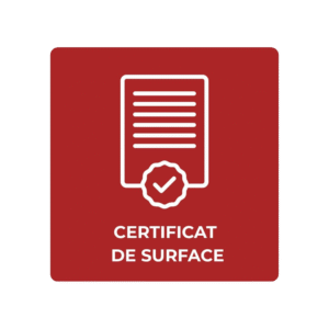 certificatdesurface